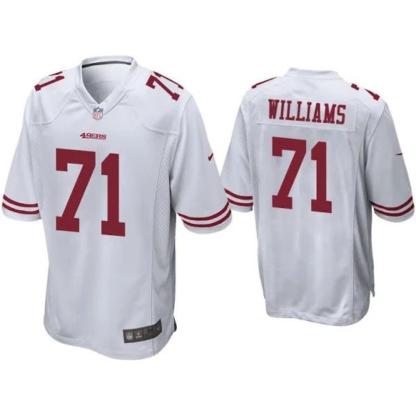 Men San Francisco 49ers #71 Trent Williams Nike White Game Player NFL Jersey->san francisco 49ers->NFL Jersey